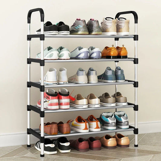 Étagère à Chaussures Métal 5 Niveaux
